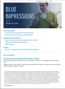Cover of BlueImpressions December 2023 issue